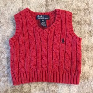 Baby Ralph Lauren cable knit sweater vest